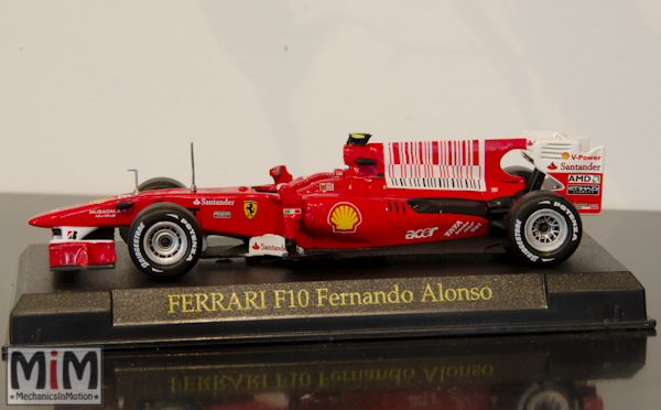 Hachette GT Collection Ferrari F10 Fernando Alonso