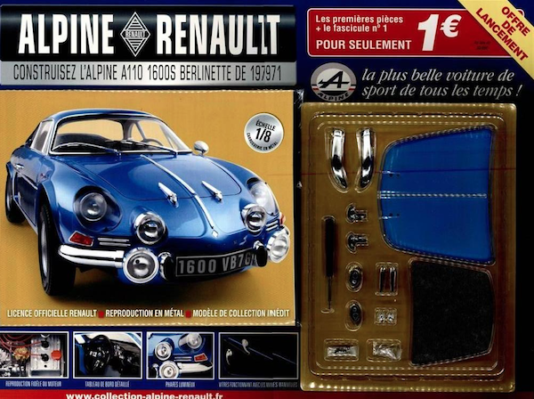 Alpine Renault A110 1600S berlinette 1/8 - Fascicule 1