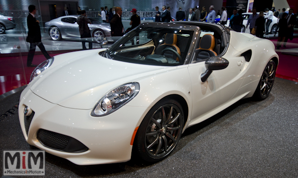 Alfa Roméo 4C spider mondial auto 2014