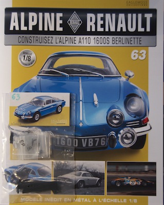 Alpine Renault A110 1600S berlinette - Fascicule 63