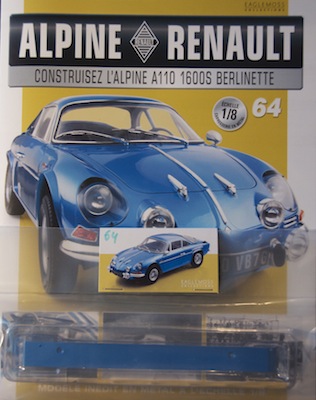 Alpine Renault A110 1600S berlinette - Fascicule 64