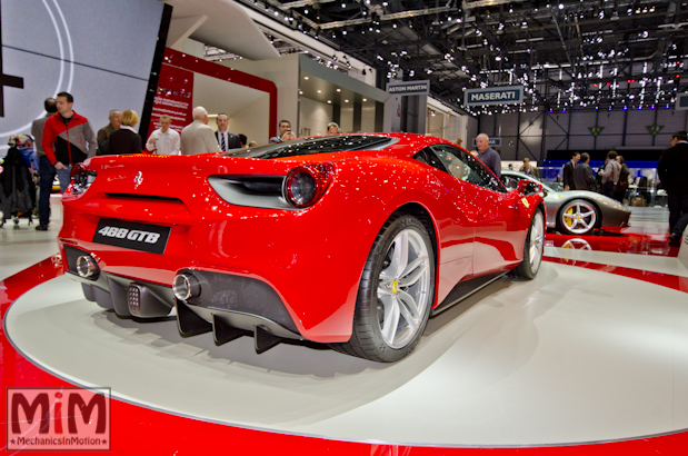 Ferrari 488 GTB Rosso Salon de Genève 2015-2