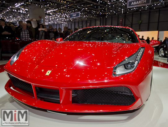 Ferrari 488 GTB Rosso Salon de Genève 2015