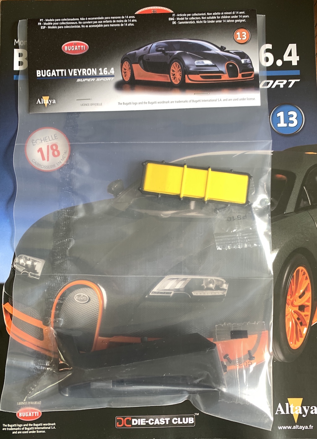 Modèle Réduit Bugatti Veyron Super Sport Altaya 1:8 - Avec Feux LED - Occasion
